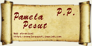 Pamela Pešut vizit kartica